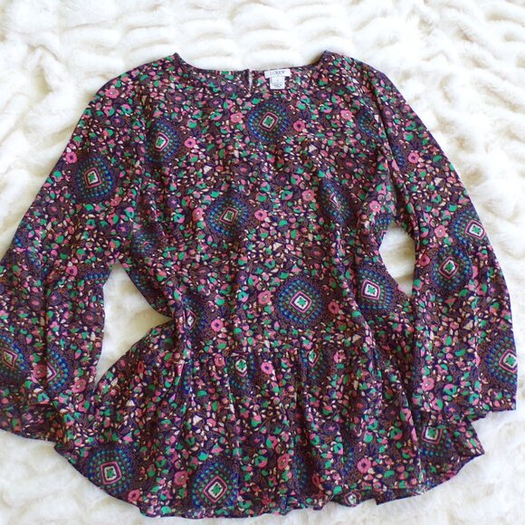 J crew floral top S - Picture 1 of 7